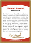 Image for 2004 Manuel Bevand Biography Card (World Championship Decks) - Magic: The Gathering