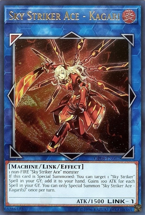 Image for Sky Striker Ace - Kagari (UTR) (OP08-EN002) (OP08) - YuGiOh