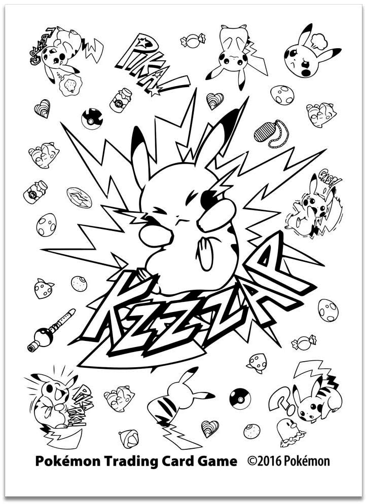 Image for Pokemon TCG: Pikachu Comic-Style Card Sleeves (65 Pack) - Card Sleeves