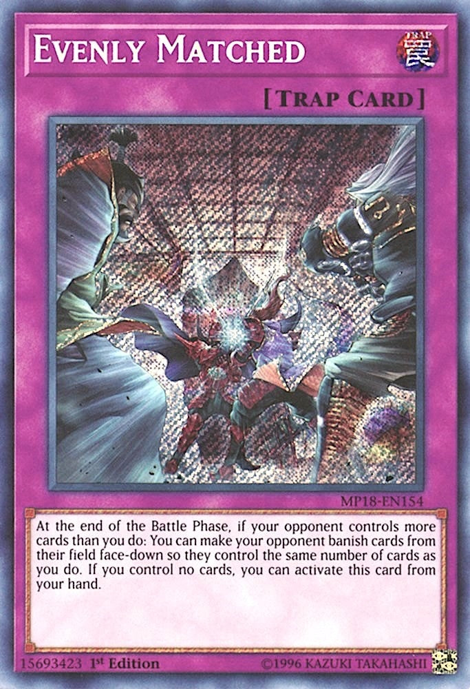 Image for Evenly Matched (MP18-EN154) (MP18) - YuGiOh