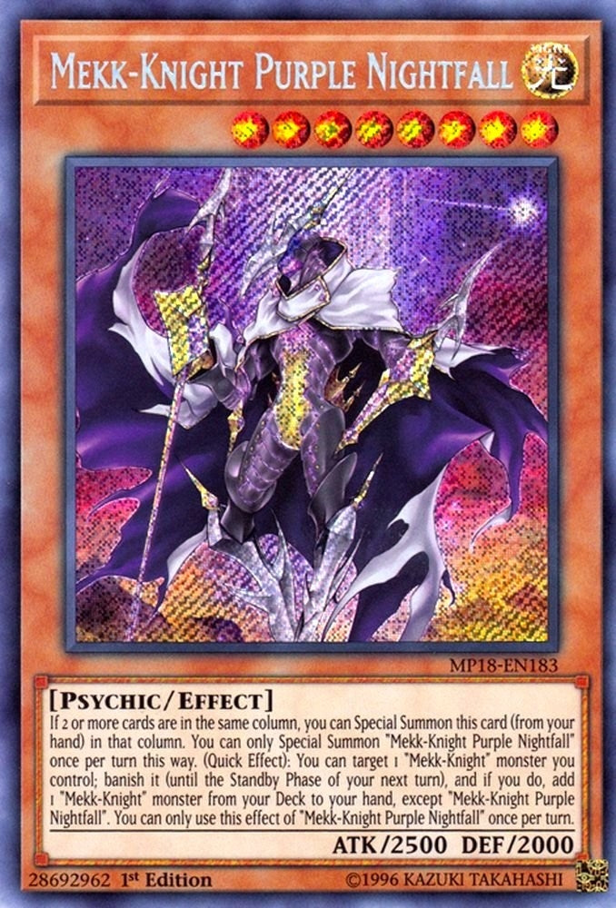 Image for Mekk-Knight Purple Nightfall (MP18-EN183) (MP18) - YuGiOh