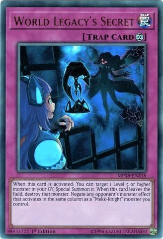 Image for World Legacy's Secret (MP18-EN218) (MP18) - YuGiOh
