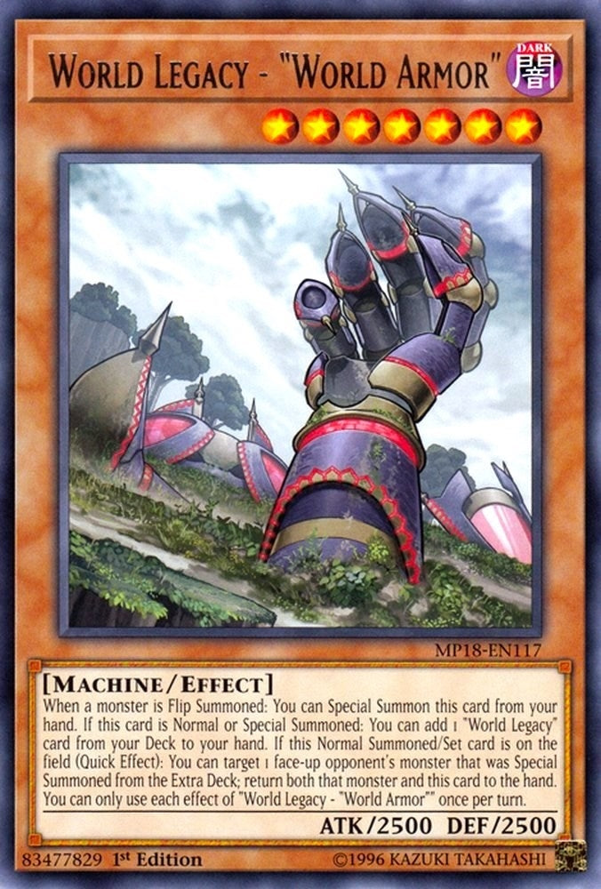 Image for World Legacy - "World Armor" (MP18-EN117) (MP18) - YuGiOh