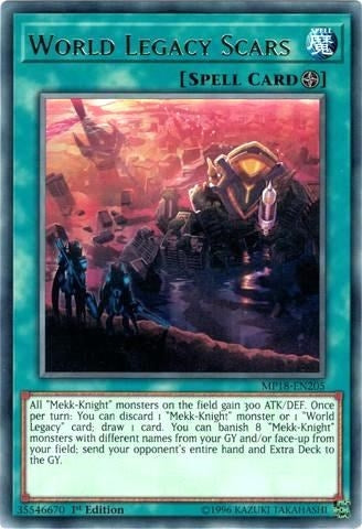 Image for World Legacy Scars (MP18-EN205) (MP18) - YuGiOh