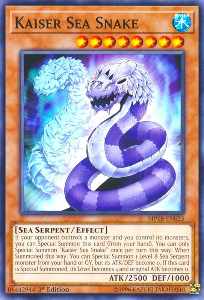 Image for Kaiser Sea Snake (MP18-EN025) (MP18) - YuGiOh