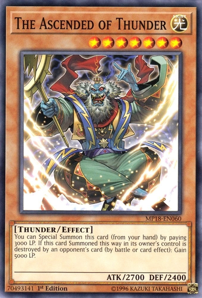 Image for The Ascended of Thunder (MP18-EN060) (MP18) - YuGiOh