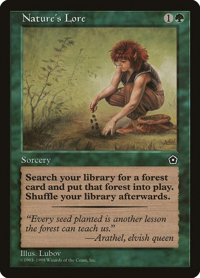 Image for Nature's Lore (Portal Second Age) - Magic: The Gathering