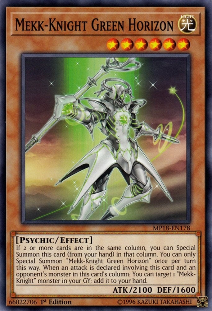 Image for Mekk-Knight Green Horizon (MP18-EN178) (MP18) - YuGiOh