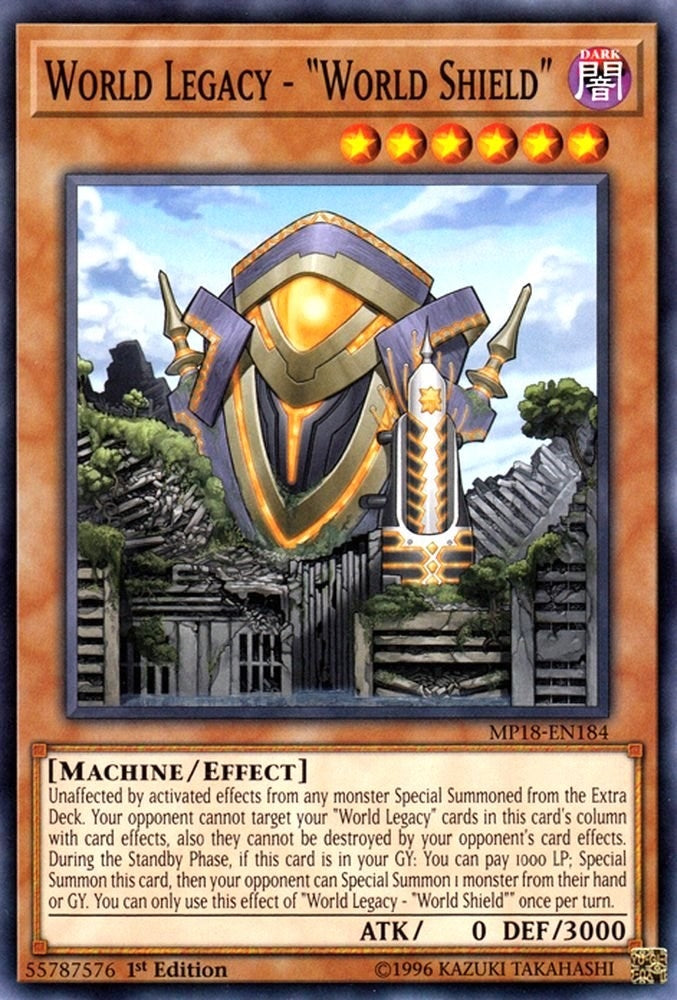 Image for World Legacy - "World Shield" (MP18-EN184) (MP18) - YuGiOh