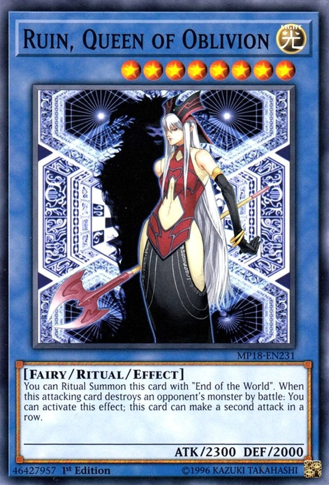 Image for Ruin, Queen of Oblivion (MP18-EN231) (MP18) - YuGiOh