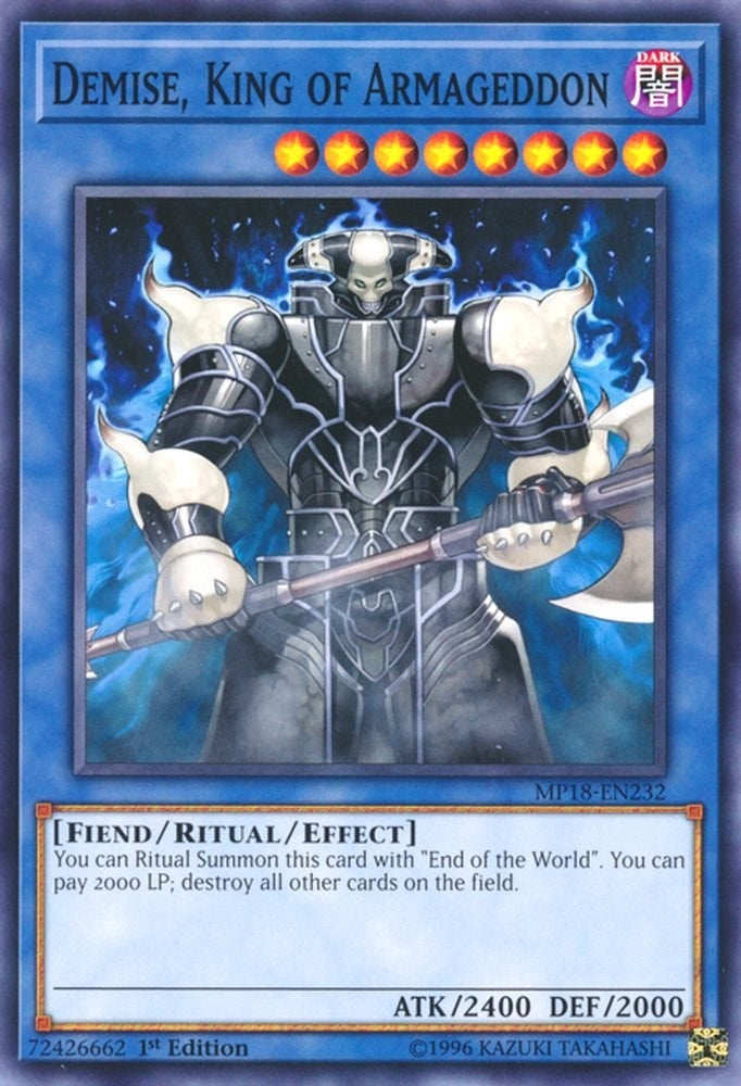 Image for Demise, King of Armageddon (MP18-EN232) (MP18) - YuGiOh