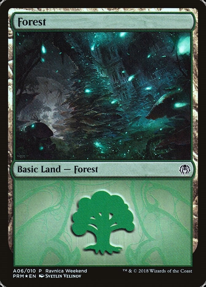 Image for Forest - Golgari (A06) (6) (Launch Party & Release Event Promos) - Magic: The Gathering