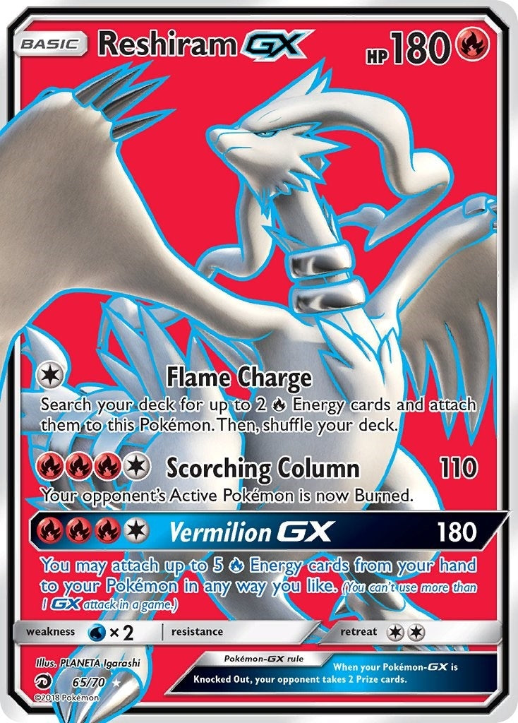 Image for Reshiram GX (Full Art) (65/70) (DRM) - Pokemon