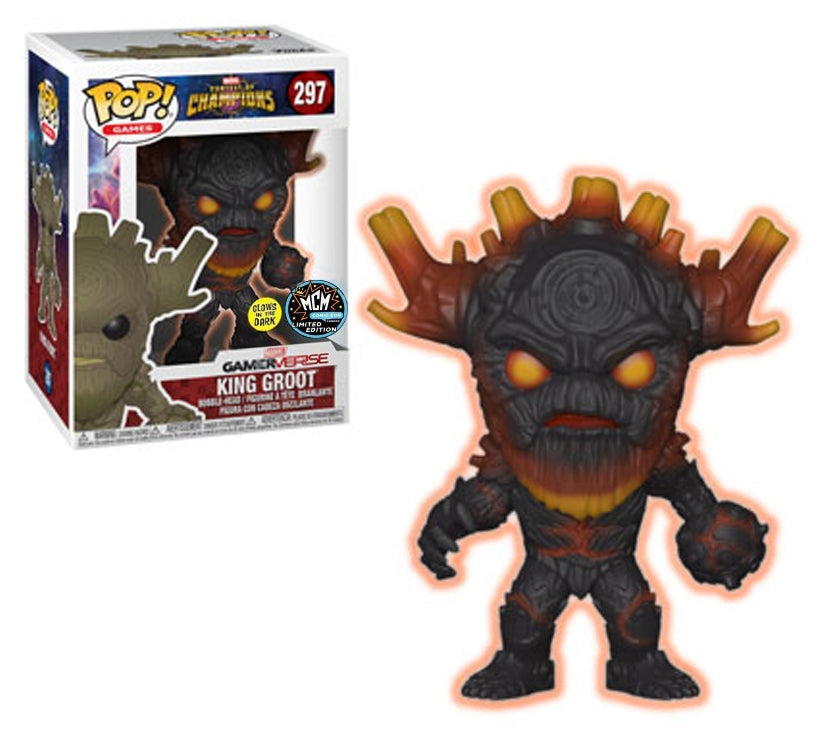 Image for Marvel: Contest of Champions: King Groot (Bobble-Head) (Glow in the Dark) (MCM Comic Con) - Funko