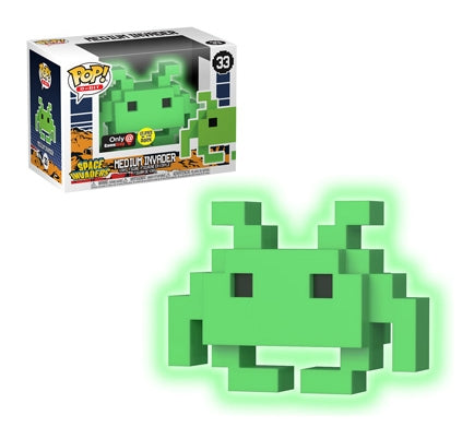 Image for Space Invaders: Medium Invader (Green) (Glow in the Dark) (GameStop Exclusive) - Funko