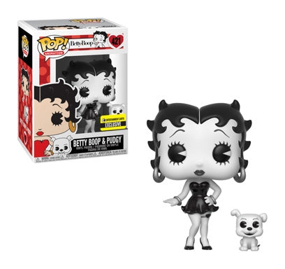 Image for Betty Boop: Betty Boop & Pudgy (Black and White) (Entertainment Earth Exclusive) - Funko