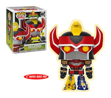 Image for Power Rangers: Megazord Super Sized 6" (Glow in the Dark) (Power Morphicon Exclusive) - Funko