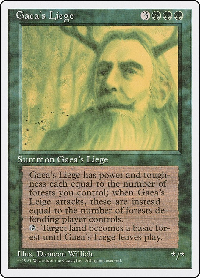 Image for Gaea's Liege (131) (Fourth Edition) - Magic: The Gathering