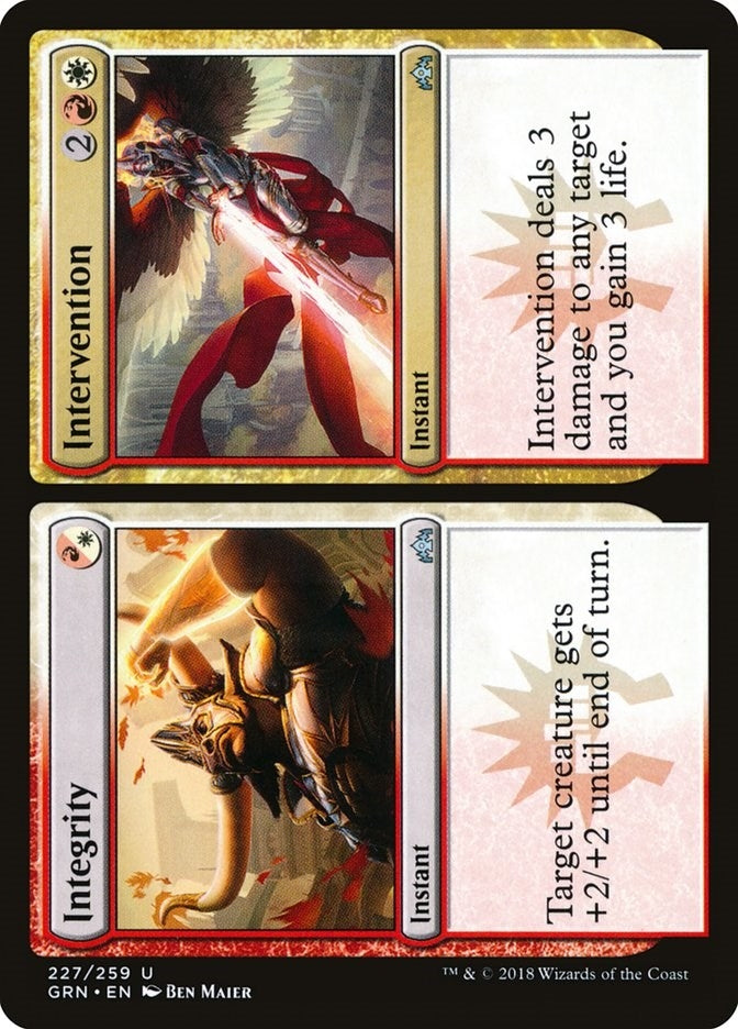 Image for Integrity // Intervention (227) (Guilds of Ravnica) - Magic: The Gathering