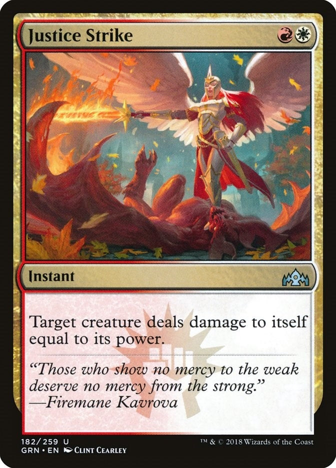 Image for Justice Strike (182) (Guilds of Ravnica) - Magic: The Gathering