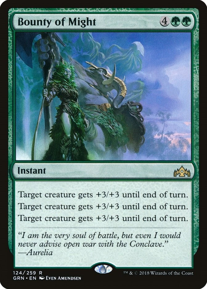 Image for Bounty of Might (124) (Guilds of Ravnica) - Magic: The Gathering
