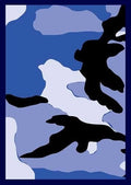 Image for Gloss Sleeve - Blue Camo (50-Pack) - Card Sleeves