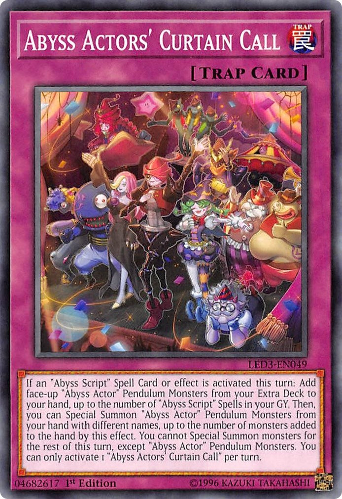 Image for Abyss Actors' Curtain Call (LED3-EN049) (LED3) - YuGiOh