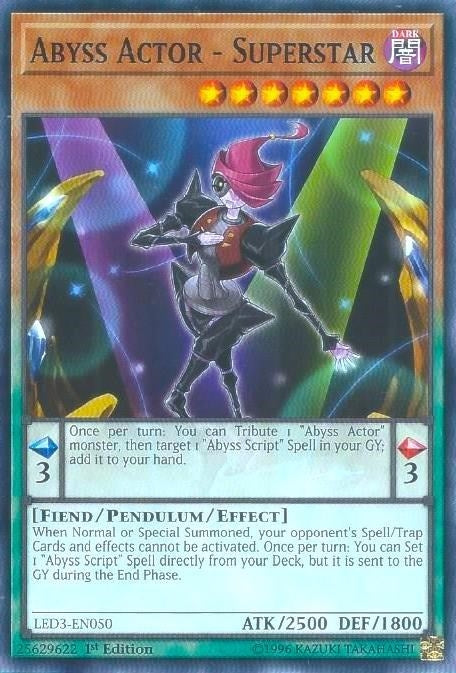 Image for Abyss Actor - Superstar (LED3-EN050) (LED3) - YuGiOh