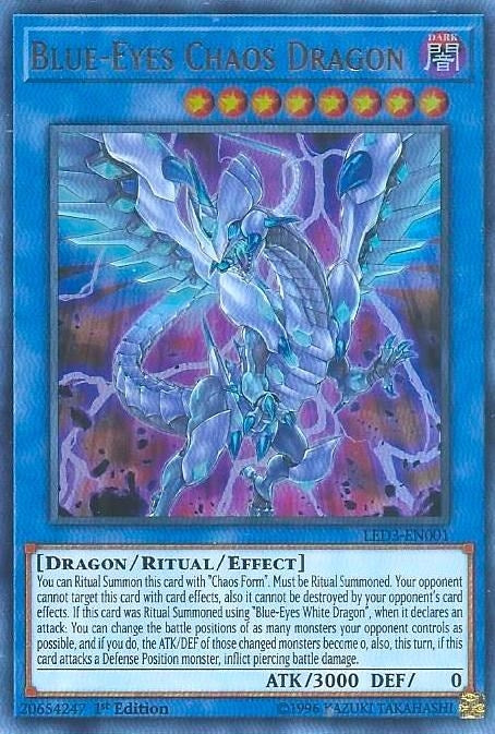 Image for Blue-Eyes Chaos Dragon (LED3-EN001) (LED3) - YuGiOh