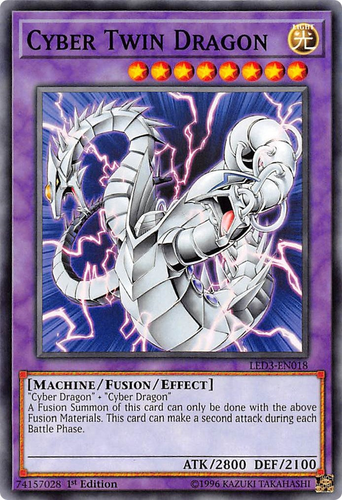 Image for Cyber Twin Dragon (LED3-EN018) (LED3) - YuGiOh