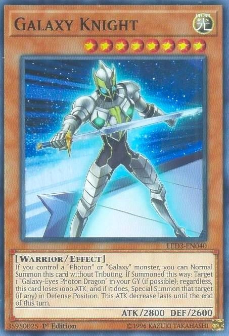 Image for Galaxy Knight (LED3-EN040) (LED3) - YuGiOh