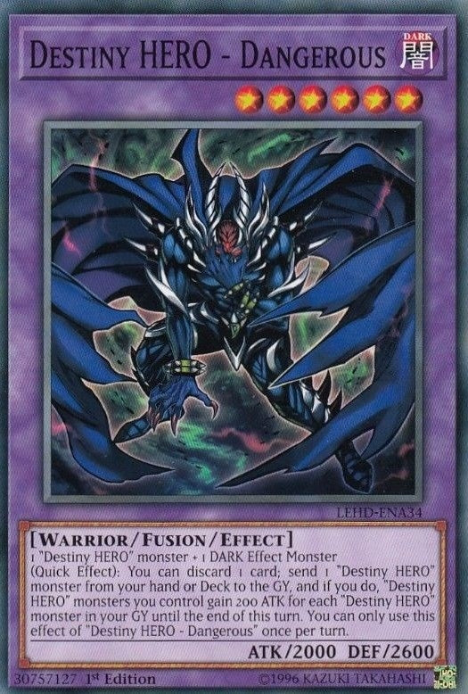 Image for Destiny HERO - Dangerous (LEHD-ENA34) (LDK4) - YuGiOh