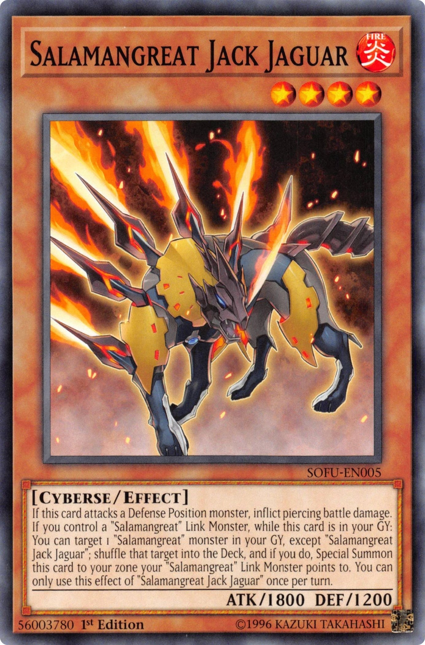 Image for Salamangreat Jack Jaguar (SOFU-EN005) (SOFU) - YuGiOh