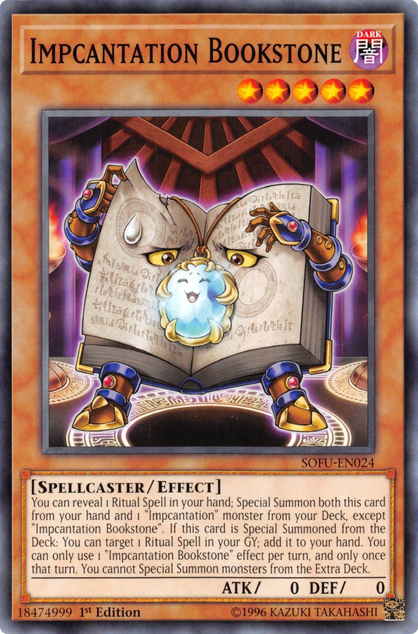 Image for Impcantation Bookstone (SOFU-EN024) (SOFU) - YuGiOh
