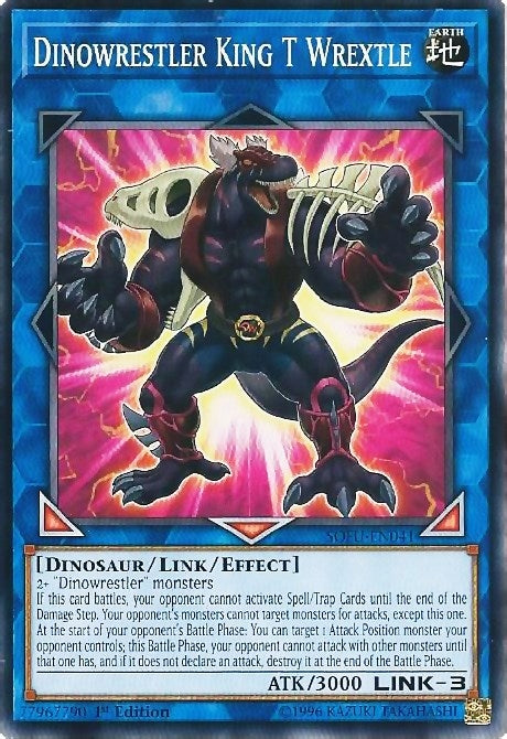 Image for Dinowrestler King T Wrextle (SOFU-EN041) (SOFU) - YuGiOh