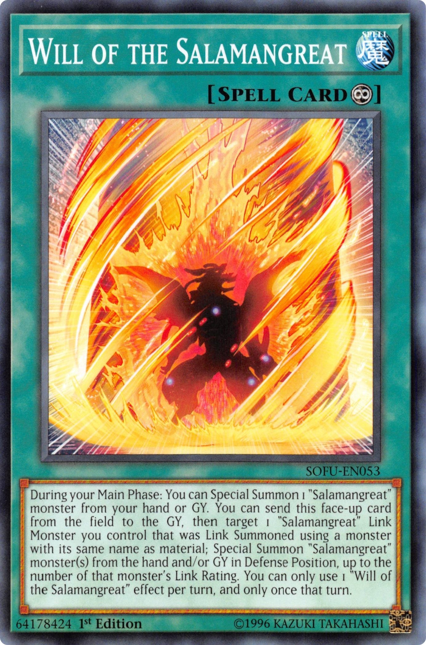Image for Will of the Salamangreat (SOFU-EN053) (SOFU) - YuGiOh
