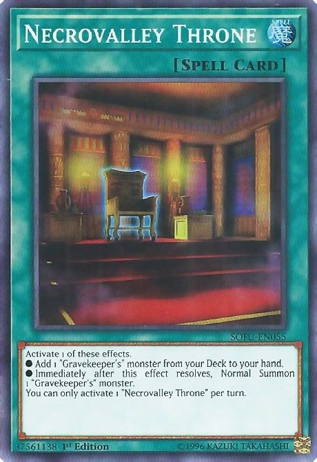Image for Necrovalley Throne (SOFU-EN055) (SOFU) - YuGiOh