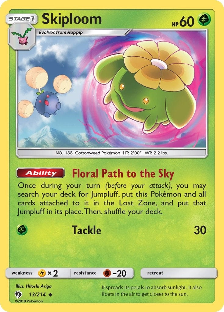 Image for Skiploom (13/214) (SM8) - Pokemon