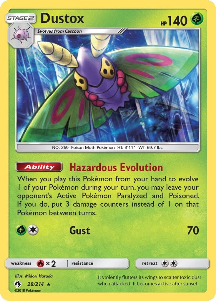 Image for Dustox (28/214) (SM8) - Pokemon