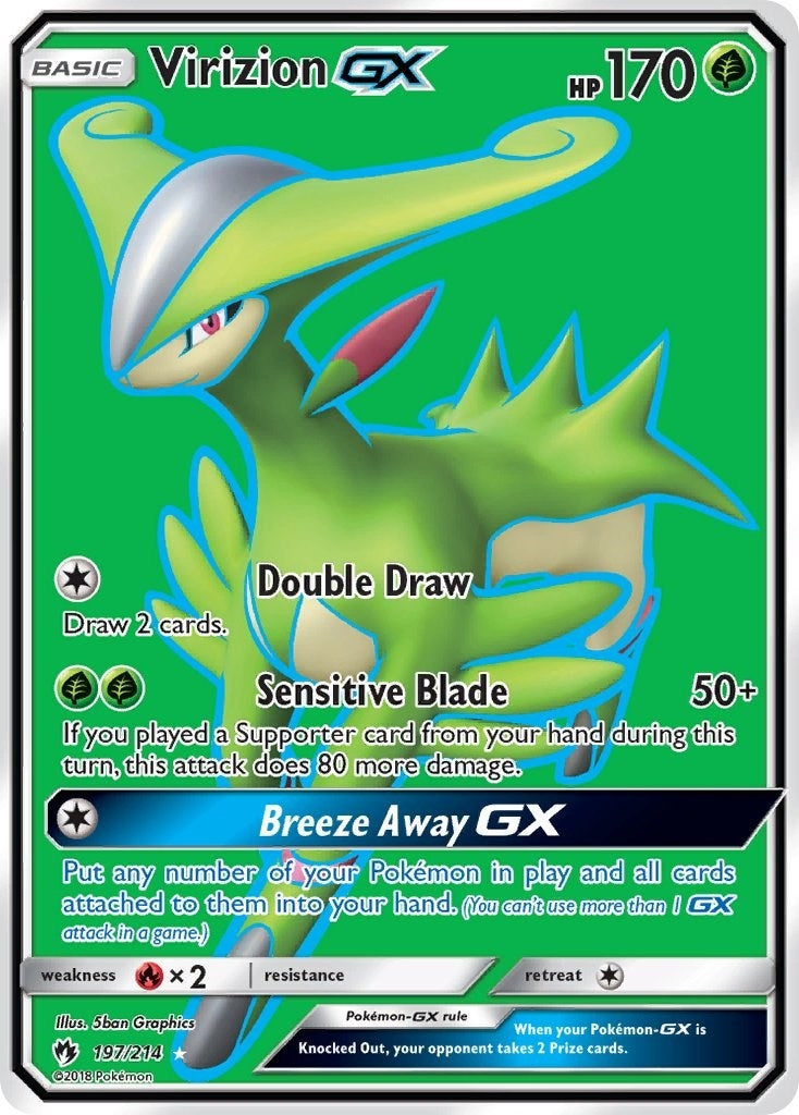 Image for Virizion GX (Full Art) (197/214) (SM8) - Pokemon