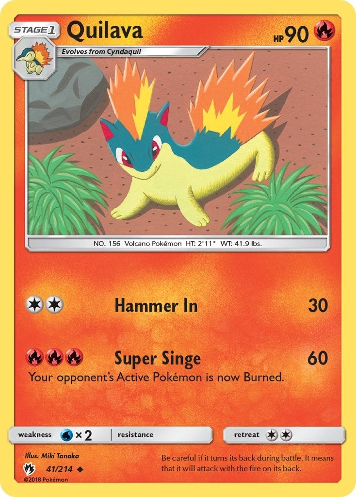 Image for Quilava (41/214) (SM8) - Pokemon