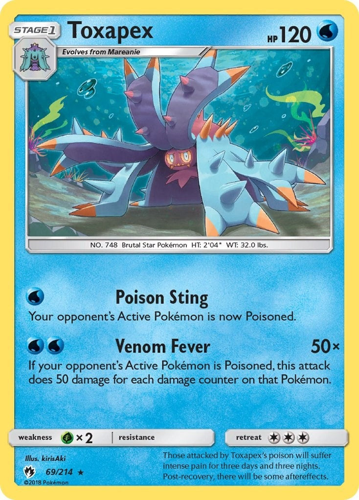 Image for Toxapex (69/214) (SM8) - Pokemon