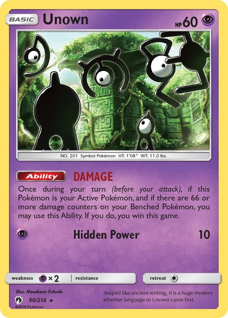 Image for Unown (90) (90/214) (SM8) - Pokemon