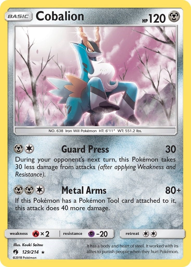 Image for Cobalion (129/214) (SM8) - Pokemon