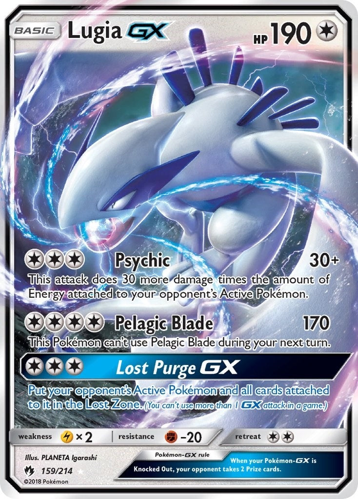 Image for Lugia GX (159/214) (SM8) - Pokemon