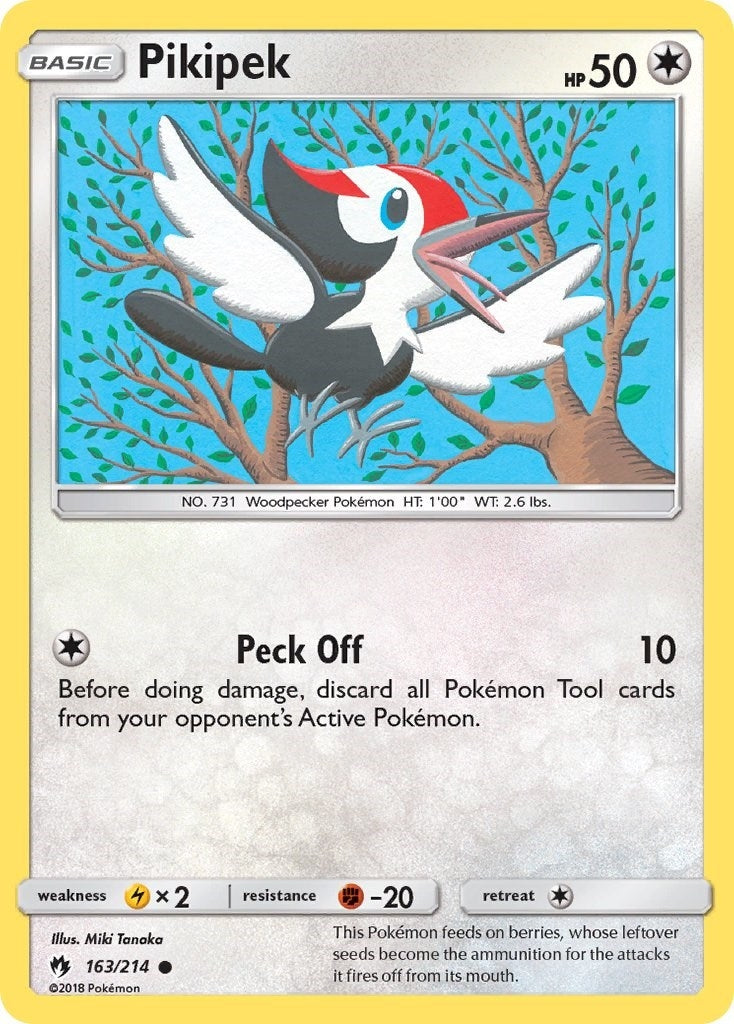 Image for Pikipek (163) (163/214) (SM8) - Pokemon