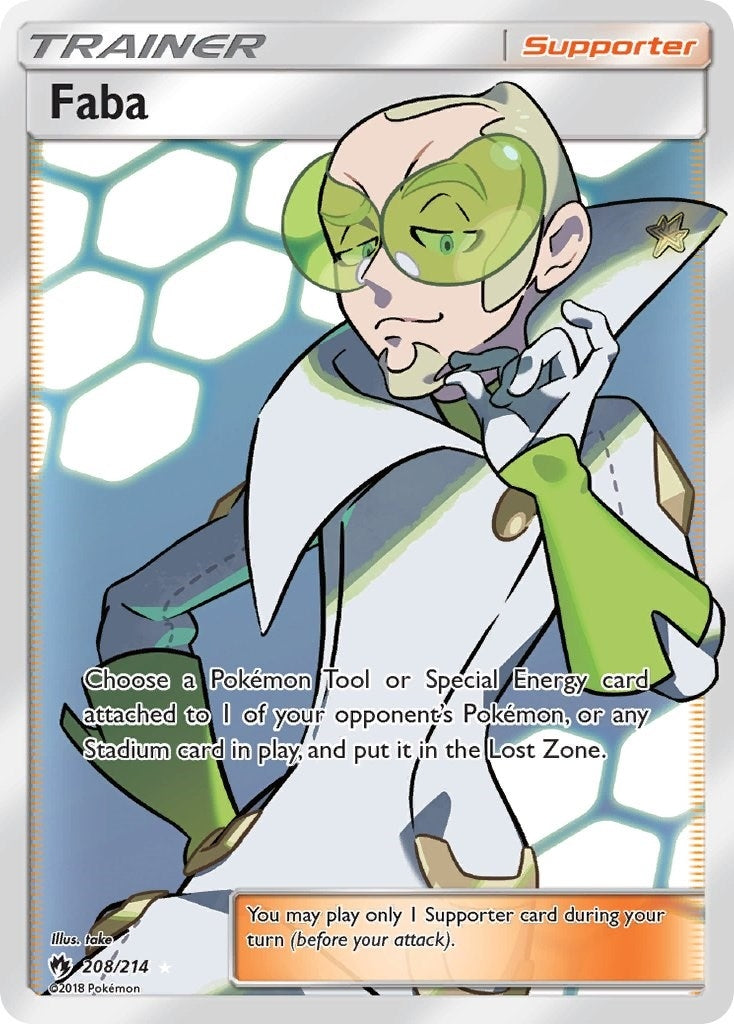 Image for Faba (Full Art) (208/214) (SM8) - Pokemon