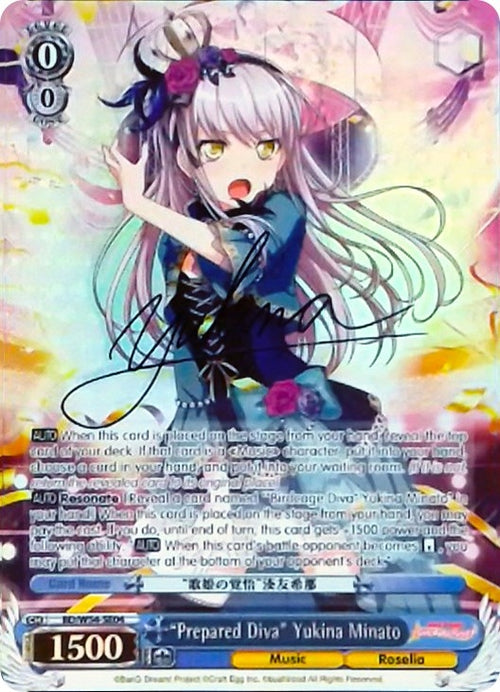 Image for "Prepared Diva" Yukina Minato (Alternate Art Promo) (BD/W54-SE04) (BanG Dream! Girls Band Party!) - Weiss Schwarz