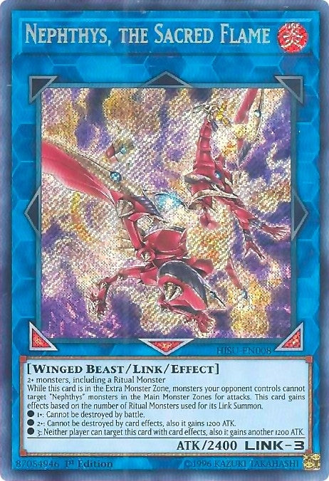 Image for Nephthys, the Sacred Flame (HISU-EN008) (HISU) - YuGiOh