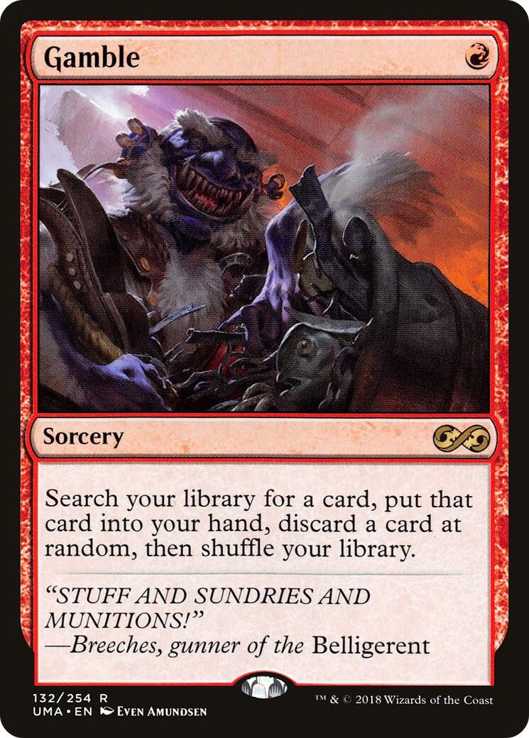 Image for Gamble (132) (Ultimate Masters) - Magic: The Gathering